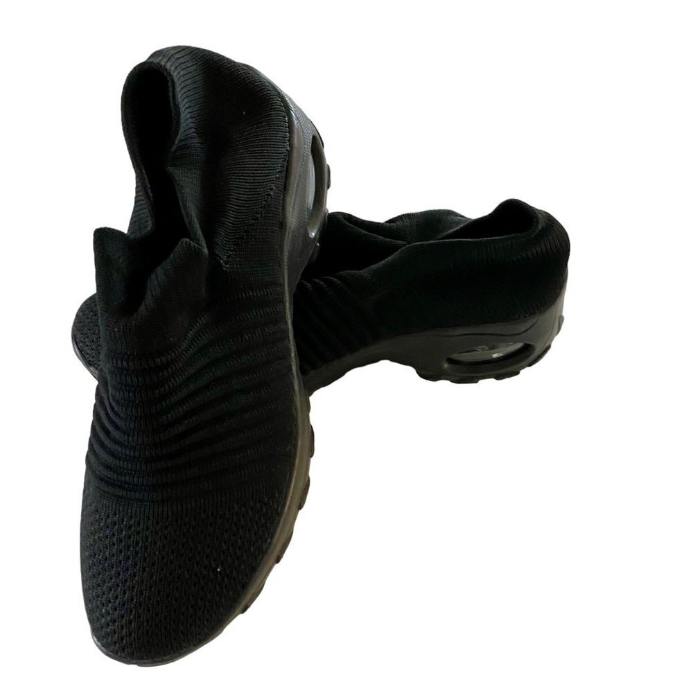 STQ Black Slip On Air Cushion Walking Shoes Size 8.5